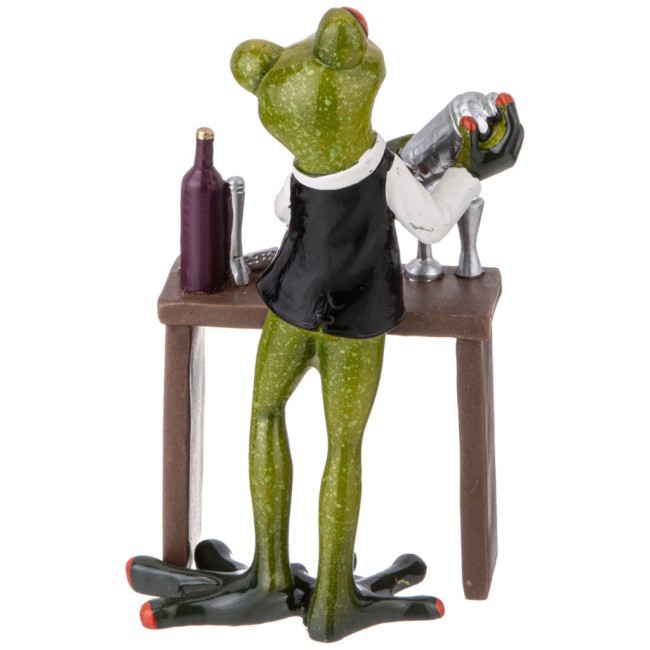 Фигурка декоративная "лягушка-бармен" 9,5х6,5х16,2 см Lefard (146-2107)