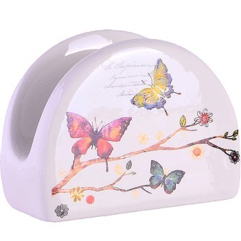 Салфетница на стол 9,5х4,4х7,1см Бабочки в саду доломит LR (60130) Салфетница на стол 9,5х4,4х7,1см Бабочки в саду доломит LR (60130)