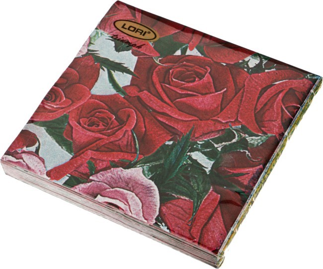 Салфетки бумажные 3-х слойные 20 шт. 33*33 см "лори" триумф ООО "фабрика (423-006) Салфетки бумажные 3-х слойные 20 шт. 33*33 см "лори" триумф ООО "фабрика (423-006)