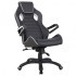 Кресло компьютерное Brabix Techno Pro GM-003 экокожа, черно-серое 531814 (84655)