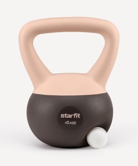 БЕЗ УПАКОВКИ Гиря мягкая STARFIT DB-601, 4 кг, персиковый/серый (2127727) БЕЗ УПАКОВКИ Гиря мягкая STARFIT DB-601, 4 кг, персиковый/серый (2127727)