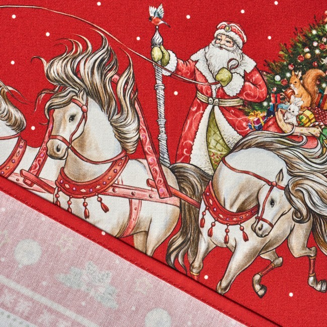 Скатерть овальная "с новым годом" ,140х180см ,красный, 100% хлопок ,твил Lefard (850-763-4) Скатерть овальная "с новым годом" ,140х180см ,красный, 100% хлопок ,твил Lefard (850-763-4)