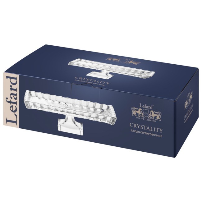 Блюдо сервировочное "crystality" на ножке 28,5*15*9 см Lefard (345-512) Блюдо сервировочное "crystality" на ножке 28,5*15*9 см Lefard (345-512)