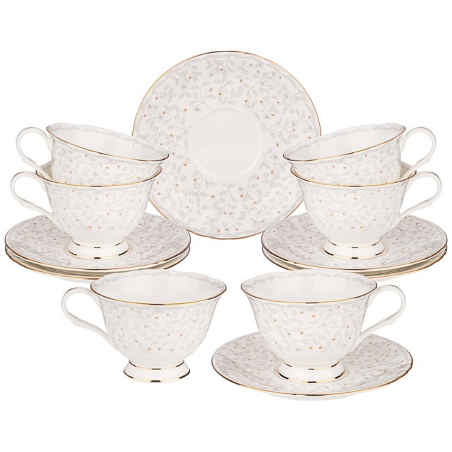 Чайный набор lefard "вивьен" на 6 пер. 12пр. 200 мл Lefard (264-201)