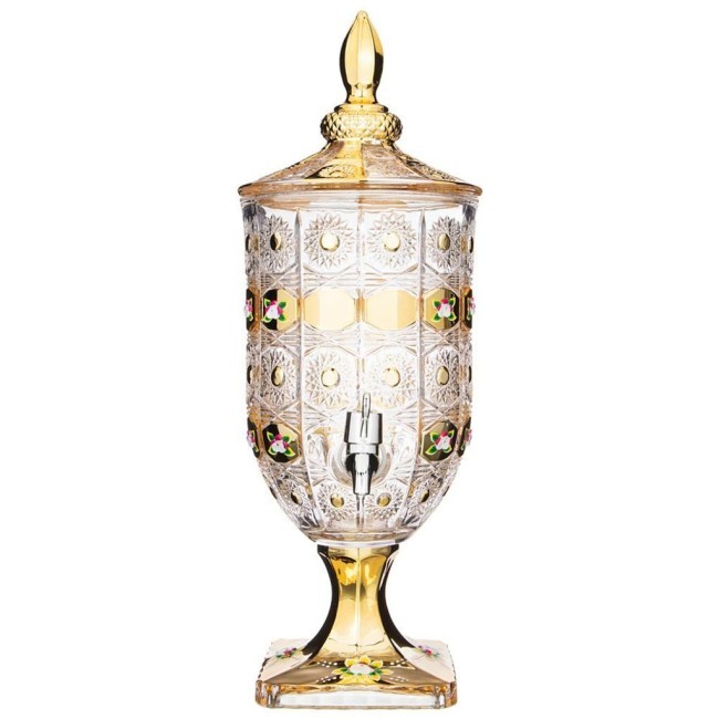 Диспенсер для напитков "лимонадница lefard gold glass" 2,6 л. 16*16 см. высота=44,5 см. Lefard (195-172)
