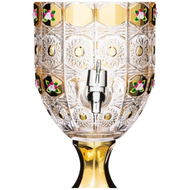 Диспенсер для напитков "лимонадница lefard gold glass" 2,6 л. 16*16 см. высота=44,5 см. Lefard (195-172)
