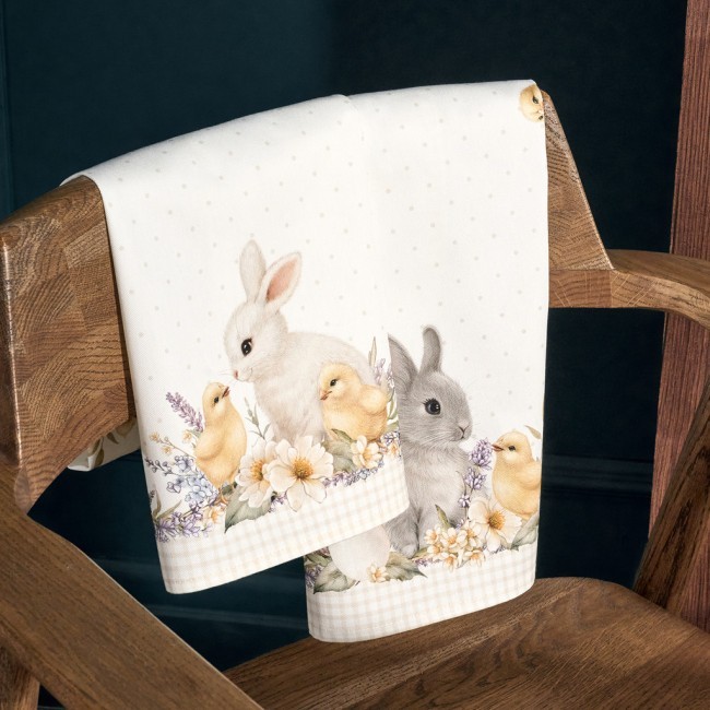 Набор полотенец из 2-х шт "лавандовая весна" 40х60см, 100% хлопок, горох твил Lefard (850-768-61)