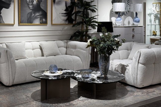 Стол журнальный черный d95*30см (TT-00013104)