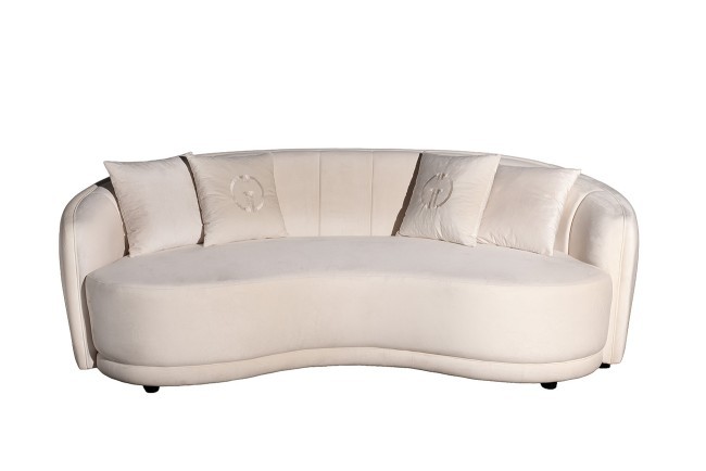 Диван трехместный бежевый 233*106*79см (без канта) (TT-00015090)