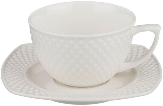 Чайный сервиз lefard "диаманд" на 6 пер. 15 пр. 1100/220/220/220 мл Lefard (359-328)