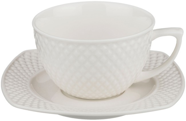 Чайный сервиз lefard "диаманд" на 6 пер. 15 пр. 1100/220/220/220 мл Lefard (359-328)