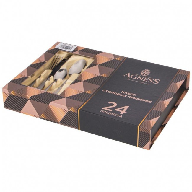 Набор столовых приборов agness на 6 персон 24 пр. Agness (942-046)