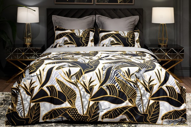 Комплект наволочек Тропики 70*70 золото/серый (2шт) (TT-00012120)