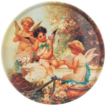 Поднос сервировочный agness "ангелы" 33*2,1 см Agness (898-216)