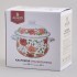 Кастрюля agness эмалированная с эмал.крышкой серия "маки", 3.6 л, 22*13 см Agness (934-743)