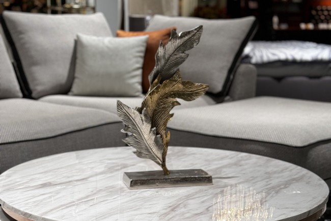 Декор "Листья" металлический золото/хром 27*10*48см (TT-00005562) Декор "Листья" металлический золото/хром 27*10*48см (TT-00005562)