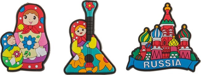 Магнит "русский" 3 вида 6*4*1 см.в ассортименте без упаковки Polite Crafts&gifts (117-703)