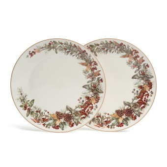 Набор тарелок обеденных lefard "морозко" 2 шт. 27 см Lefard (85-2039-1)