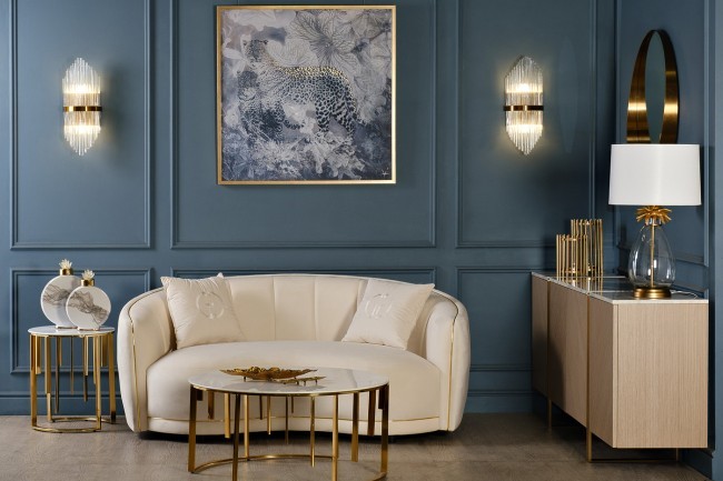 Диван двухместный бежевый 187*106*79см (TT-00012648)