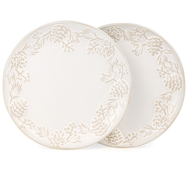 Набор тарелок закусочных коллекция "pine cones", 2 шт. / 20,7*2,5 см Bronco (230-517) Набор тарелок закусочных коллекция "pine cones", 2 шт. / 20,7*2,5 см Bronco (230-517)