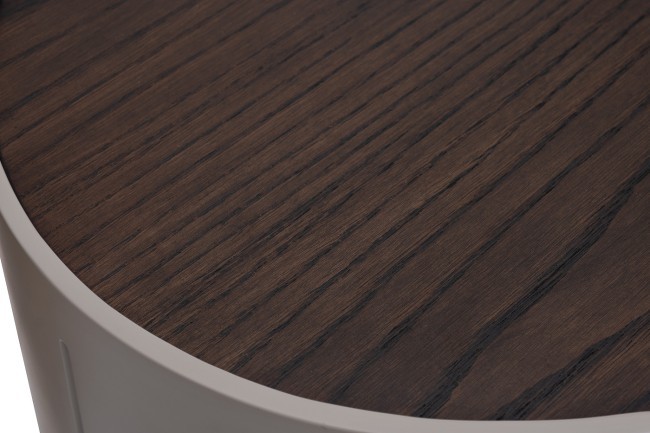 Тумбочка 2 ящика темный шпон 59*43*55см (TT-00012681)