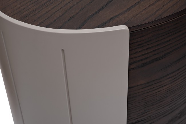 Тумбочка 2 ящика темный шпон 59*43*55см (TT-00012681)