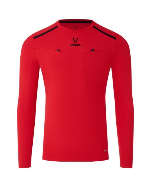Футболка судейская с длинным рукавом JOGEL DIVISION PerFormDRY Referee LS Tee, красный (2123310) Футболка судейская с длинным рукавом JOGEL DIVISION PerFormDRY Referee LS Tee, красный (2123310)