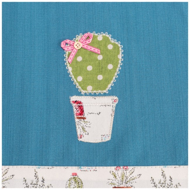 Дорожка на стол 40*79 см"летняя веранда",100% хлопок,синий SANTALINO (850-821-3)