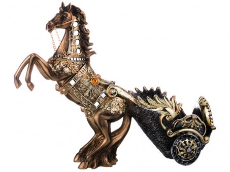 Подставка под бутылку "лошадь" 40,5*15*32,5 см. серия "махараджи" Lefard (146-756)