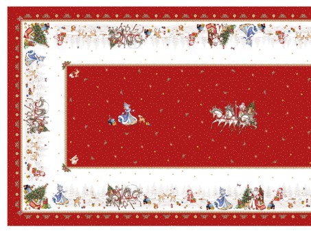 Скатерть "с новым годом" 140х300см ,красный, 100% хлопок,твил пропитка Lefard (850-763-22) Скатерть "с новым годом" 140х300см ,красный, 100% хлопок,твил пропитка Lefard (850-763-22)