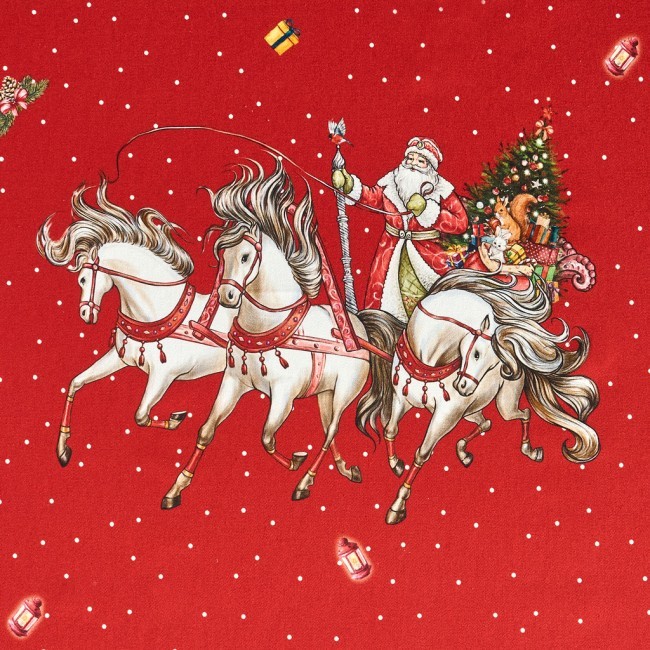 Скатерть "с новым годом" 140х300см ,красный, 100% хлопок,твил пропитка Lefard (850-763-22) Скатерть "с новым годом" 140х300см ,красный, 100% хлопок,твил пропитка Lefard (850-763-22)