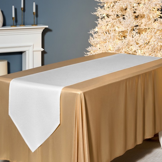 Дорожка на стол 45х220 cm  "феерия. серебро", цвет: белый, tm lefard, полиэстер 100% Lefard (986-004-31)