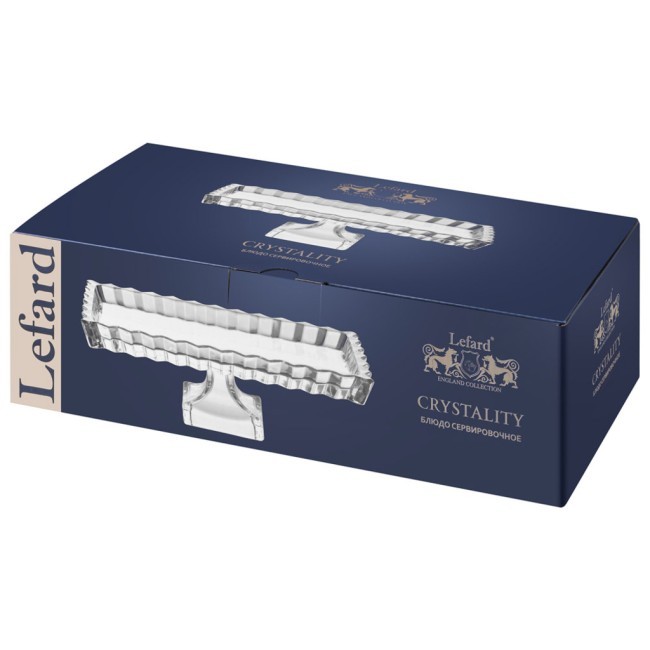 Блюдо сервировочное "crystality" на ножке 28,5*15*9 см Lefard (345-511) Блюдо сервировочное "crystality" на ножке 28,5*15*9 см Lefard (345-511)