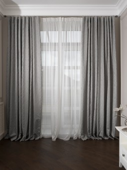 Портьера Mesh голубой 275*260 (TT-00016720)