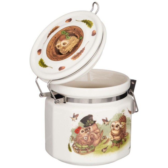 Банка с крышкой lefard "совы" 11*10 см 500 мл Lefard (86-2459)