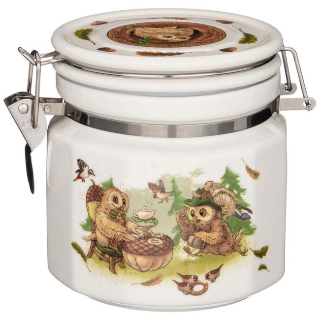 Банка с крышкой lefard "совы" 11*10 см 500 мл Lefard (86-2459)