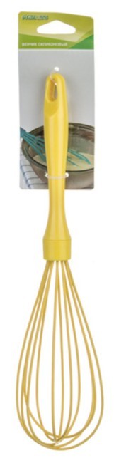 Силиконовый венчик длина=30 см.желтый Agness (710-112)