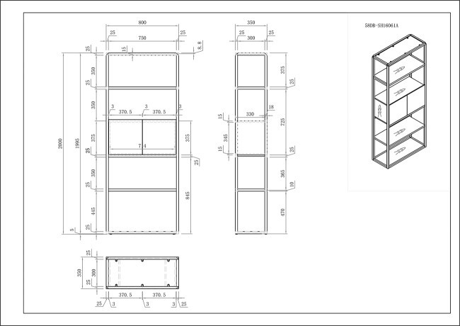 Стеллаж Space тип А 80*35*200см (TT-00002085) Стеллаж Space тип А 80*35*200см (TT-00002085)