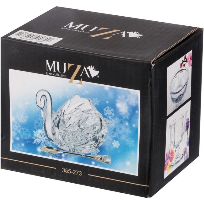 Икорница "muza crystal" с ложкой 11*7*8,5 см. Lefard (355-273) Икорница "muza crystal" с ложкой 11*7*8,5 см. Lefard (355-273)