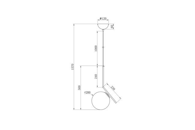Светильник потолочный d20*48см (TT-00001580) Светильник потолочный d20*48см (TT-00001580)
