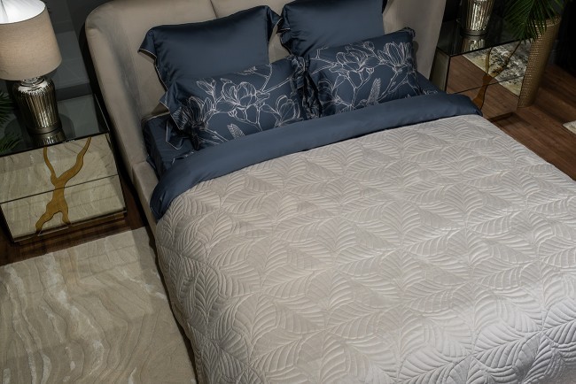 Покрывало Флора кремовое 240*260 (TT-00013972)