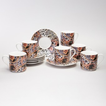 Кофейный набор lefard "top style" на 6 пер. 12 пр. 180 мл Lefard (165-618)