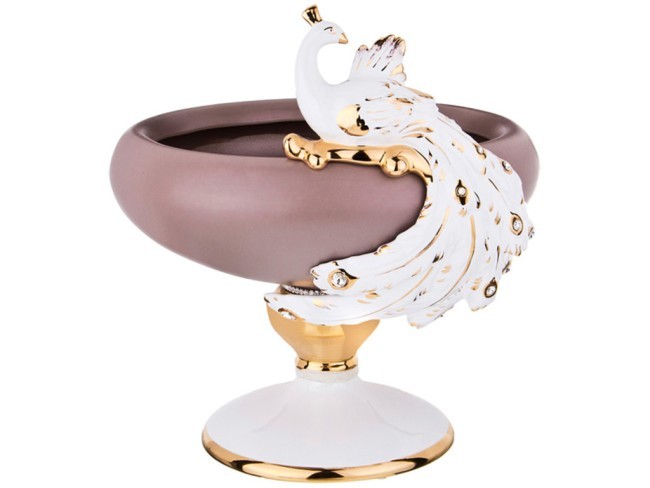 Декоративная чаша "павлин" диаметр=38 см. высота=40 см. STELLA (341-241)