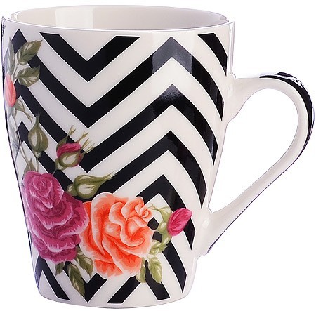 Кружка 340 мл Цветы (мин. 4шт) LR (31223)