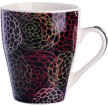 Кружка 340 мл Цветы (мин. 4шт) LR (31223)