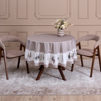 Скатерть круглая "family farm" 190 см ,100% хлопок, капучино ,твил, пропитка Lefard (850-749-22) Скатерть круглая "family farm" 190 см ,100% хлопок, капучино ,твил, пропитка Lefard (850-749-22)