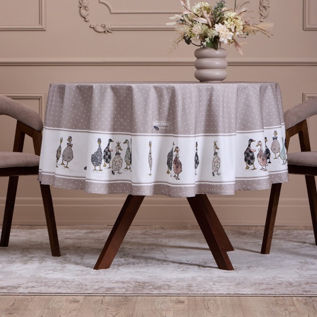 Скатерть круглая "family farm" 190 см ,100% хлопок, капучино ,твил, пропитка Lefard (850-749-22) Скатерть круглая "family farm" 190 см ,100% хлопок, капучино ,твил, пропитка Lefard (850-749-22)