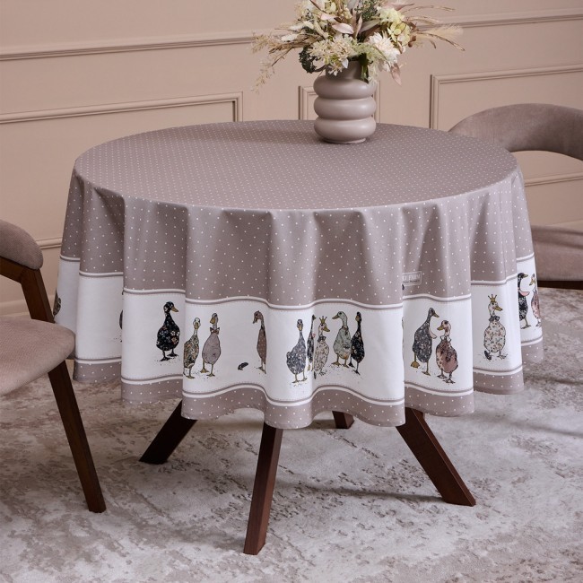 Скатерть круглая "family farm" 190 см ,100% хлопок, капучино ,твил, пропитка Lefard (850-749-22) Скатерть круглая "family farm" 190 см ,100% хлопок, капучино ,твил, пропитка Lefard (850-749-22)