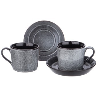 Чайный набор lefard "graphite" на 2 пер. 4 пр. 250 мл Lefard (474-244) Чайный набор lefard "graphite" на 2 пер. 4 пр. 250 мл Lefard (474-244)