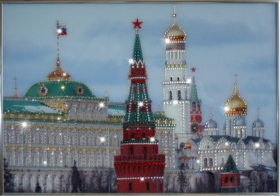 Картина Дом правительства с кристаллами Swarovski (1093)